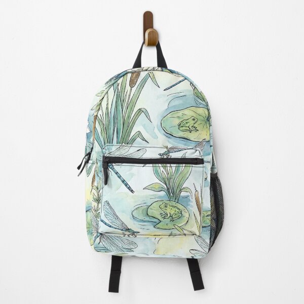 Item preview, Whimsical Pond Life Watercolor Pattern designed and sold by SavinMercantile.