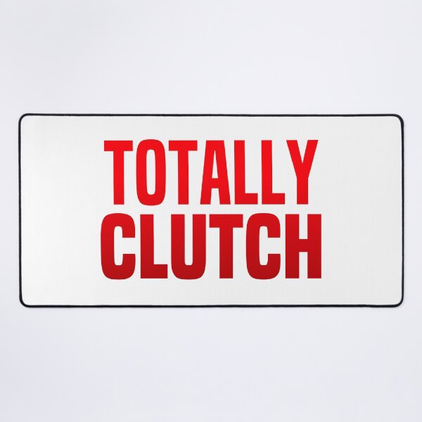 Item preview, Totally Clutch Red Typography designed and sold by Memes N Lore .
