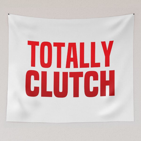 Item preview, Totally Clutch Red Typography  designed and sold by Memes N Lore .