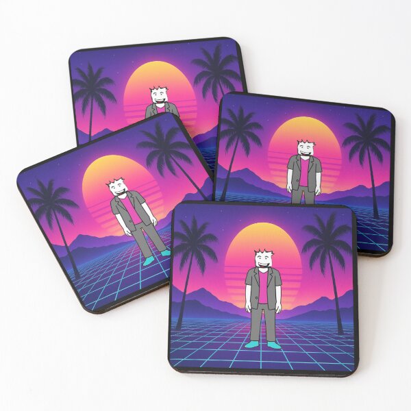 Item preview, SamiVaporStudios smile palm tree background t-shirt design designed and sold by SamiVaporStudio.