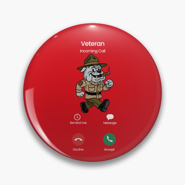 Item preview, Veteran Calling (Bull Dog) designed and sold by Kate Miller Illustrator.