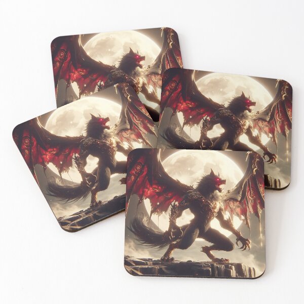 Item preview, Black Dragon Wolf designed and sold by GalleryBrisArt.