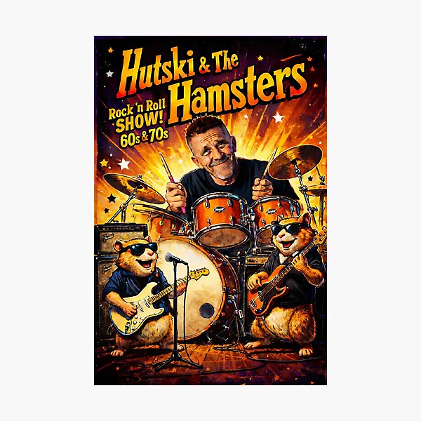 Item preview, HUTSKI & THE HAMSTERS – Rock ’n Roll SHOW! (60s & 70s) designed and sold by SteadyRolling.