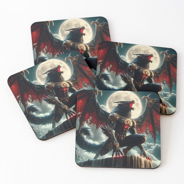 Item preview, Black Dragon Wolf designed and sold by GalleryBrisArt.