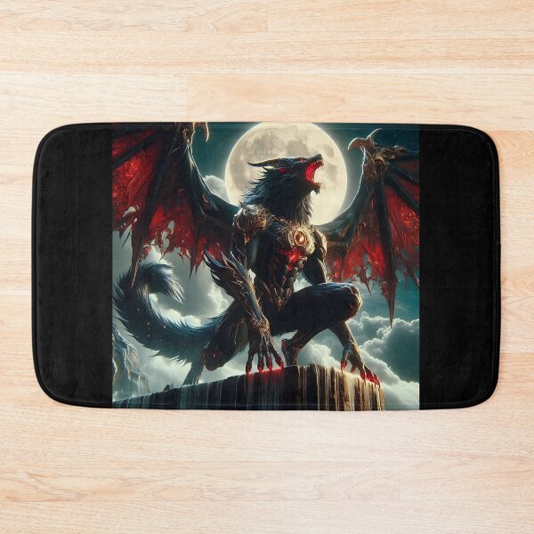 Item preview, Black Dragon Wolf designed and sold by GalleryBrisArt.