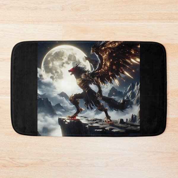 Item preview, Black Dragon Wolf designed and sold by GalleryBrisArt.