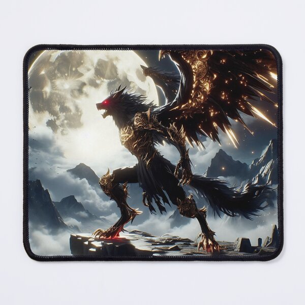 Item preview, Black Dragon Wolf designed and sold by GalleryBrisArt.