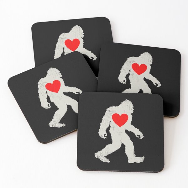 Item preview, Minimalist Bigfoot Heart Valentine T-Shirt designed and sold by LashondaGreen89.
