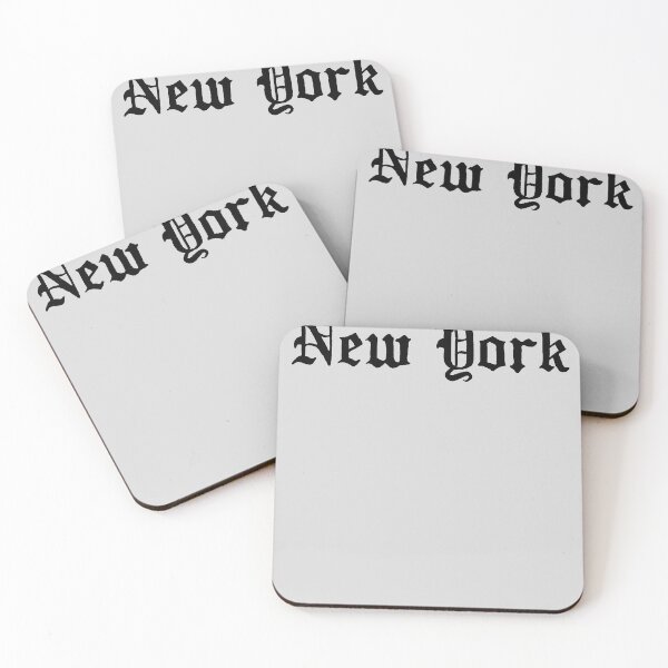 Item preview, New York in black gothic text designed and sold by Hoods and Boros.