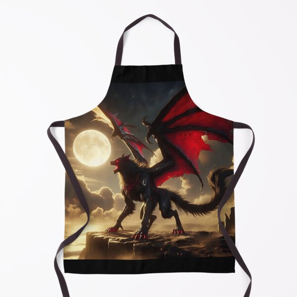 Item preview, Black Dragon Wolf designed and sold by GalleryBrisArt.