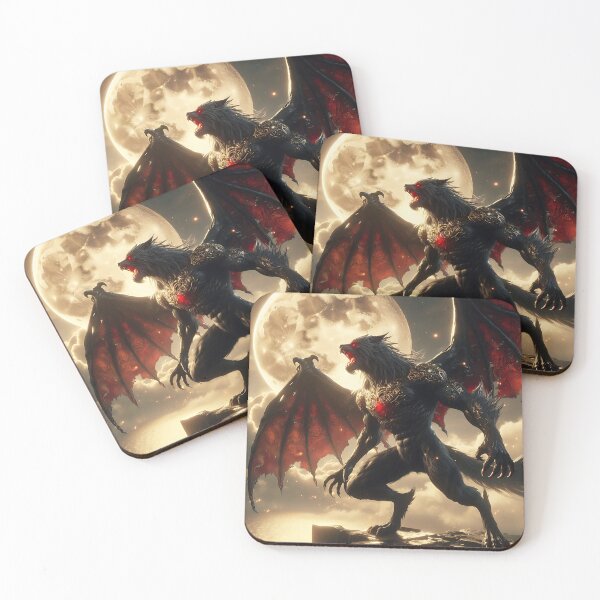 Item preview, Black Dragon Wolf designed and sold by GalleryBrisArt.