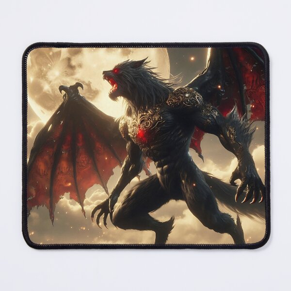 Item preview, Black Dragon Wolf designed and sold by GalleryBrisArt.