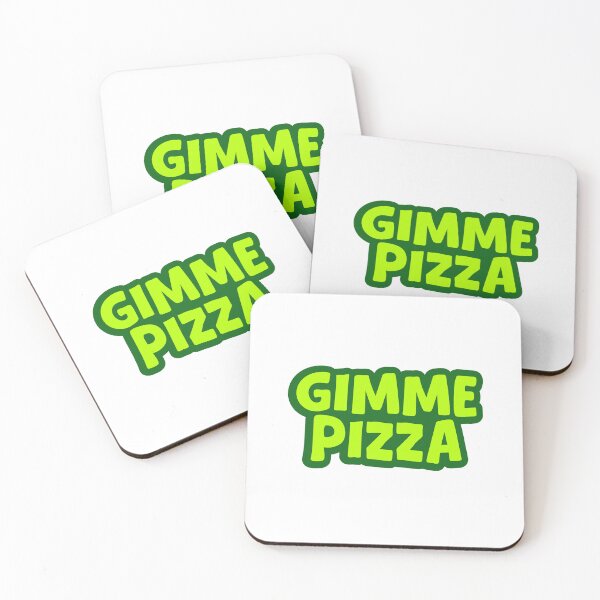 Item preview, Gimme Pizza, Green Outline designed and sold by Memes N Lore .