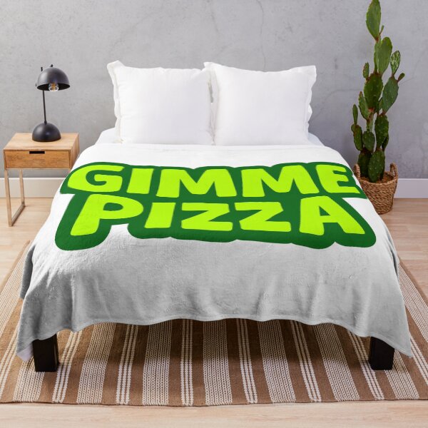 Item preview, Gimme Pizza, Green Outline designed and sold by Memes N Lore .