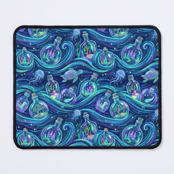 Item preview, Magical Message in a Bottle Fantasy Ocean Pattern designed and sold by SavinMercantile.