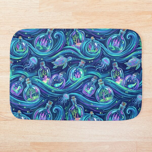 Item preview, Magical Message in a Bottle Fantasy Ocean Pattern designed and sold by SavinMercantile.
