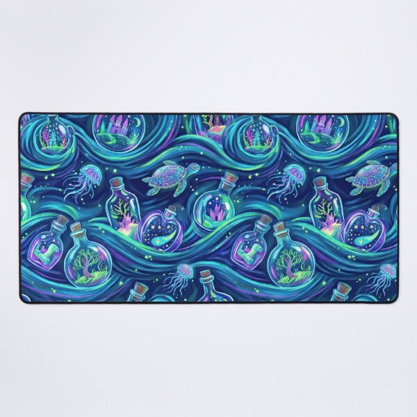 Item preview, Magical Message in a Bottle Fantasy Ocean Pattern designed and sold by SavinMercantile.