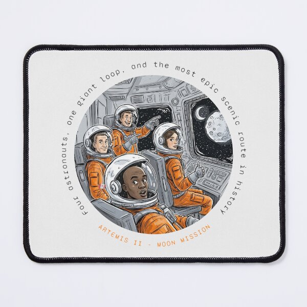 Item preview, Artemis II Mission Most Epic Scenic Route in History Space Art draw designed and sold by KiwiRider.