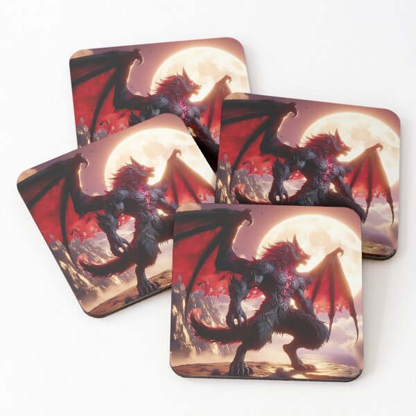 Item preview, Black Dragon Wolf designed and sold by GalleryBrisArt.