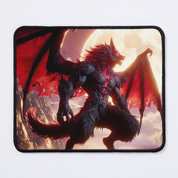 Item preview, Black Dragon Wolf designed and sold by GalleryBrisArt.