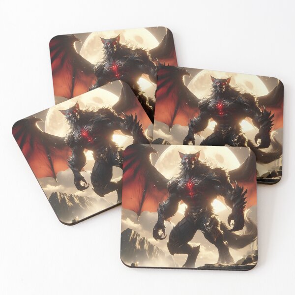 Item preview, Black Dragon Wolf designed and sold by GalleryBrisArt.