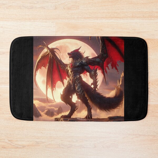 Item preview, Black Dragon Wolf designed and sold by GalleryBrisArt.