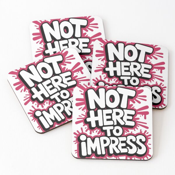 Item preview, Not Here To Impress – Authentic Mindset Statement Design designed and sold by NewUSShop.