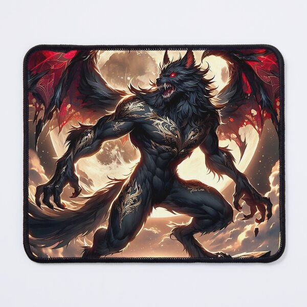 Item preview, Black Dragon Wolf designed and sold by GalleryBrisArt.