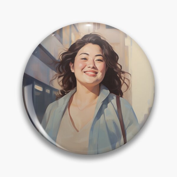 Item preview, Modern Joyful AAPI Woman Art | Asian American City Life Illustration designed and sold by bingsoobookclub.