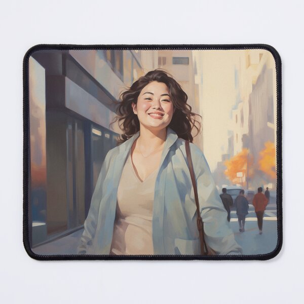 Item preview, Modern Joyful AAPI Woman Art | Asian American City Life Illustration designed and sold by bingsoobookclub.