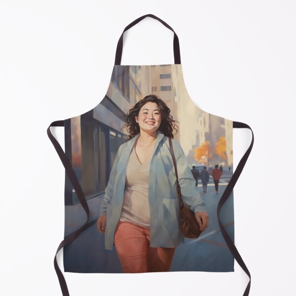Item preview, Modern Joyful AAPI Woman Art | Asian American City Life Illustration designed and sold by bingsoobookclub.
