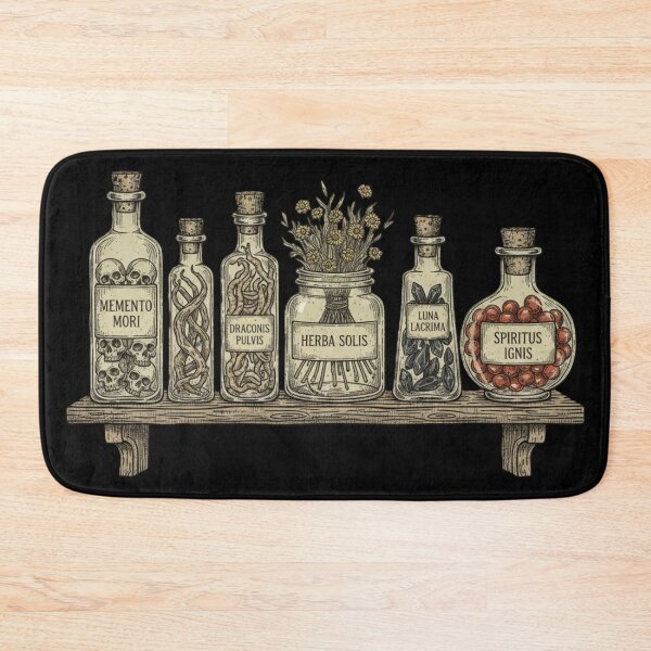 Item preview, Inventory of a Forgotten Apothecary, Annotated in Bone, Flame, and Moonlight designed and sold by Mouraludia.