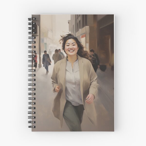 Item preview, Joyful Asian American Woman Art | AAPI City Portrait designed and sold by bingsoobookclub.