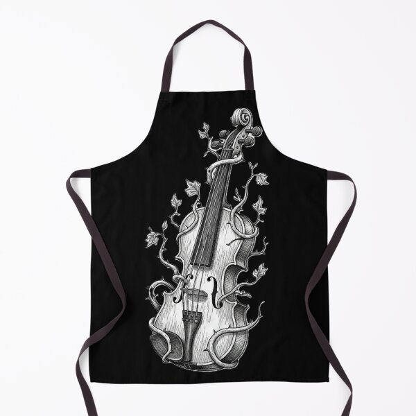 Item preview, Study for a Violin Overtaken by Thorns, Rendered in Silence and Time designed and sold by Mouraludia.