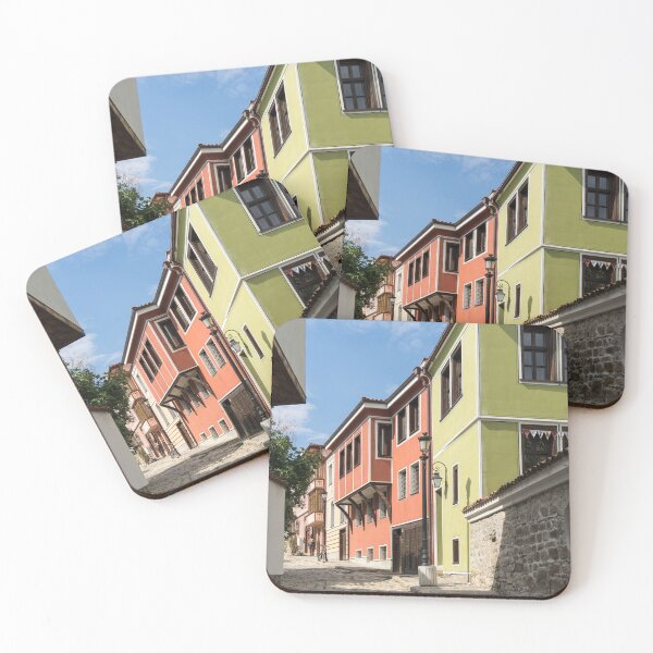 Item preview, Colorful Cobblestoned Street in Plovdiv designed and sold by Georgia Mizuleva.