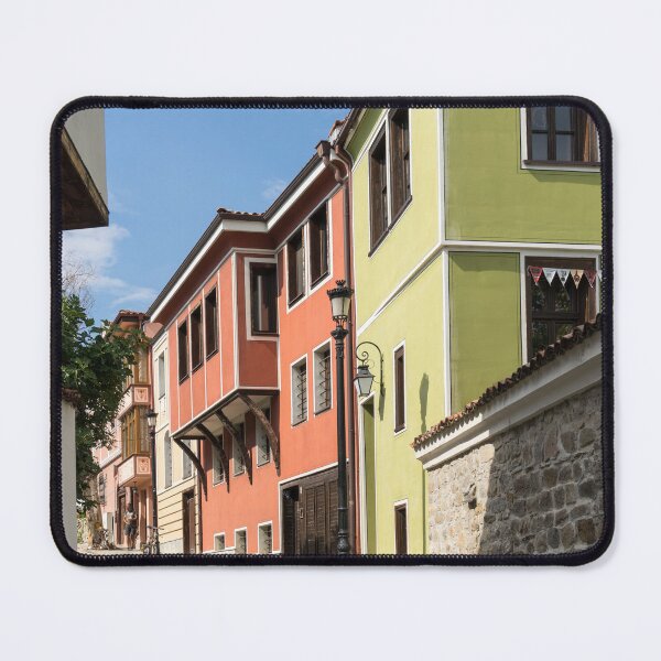 Item preview, Colorful Cobblestoned Street in Plovdiv designed and sold by Georgia Mizuleva.