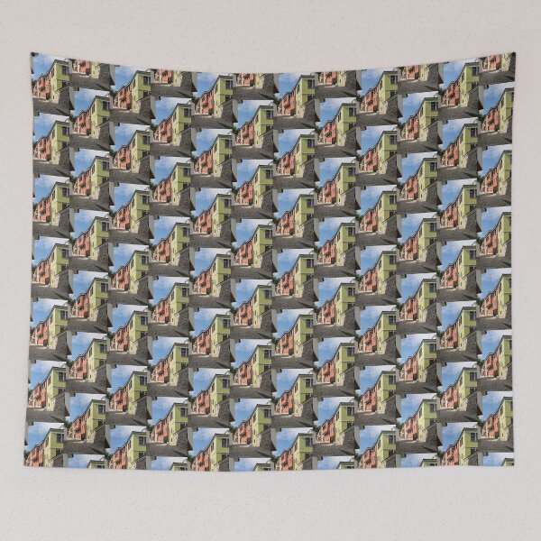 Item preview, Colorful Cobblestoned Street in Plovdiv designed and sold by Georgia Mizuleva.