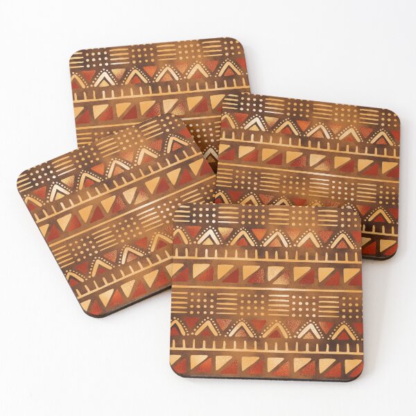 Item preview, Patrón texturizado marrón cálido estilo bogolan africano designed and sold by DEC02.