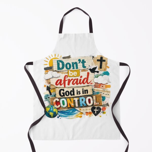 Artikelvorschau, Hab keine Angst, Gott hat die Kontrolle – Inspirierende Collage-Grafik entworfen und verkauft von Faithloveshop.