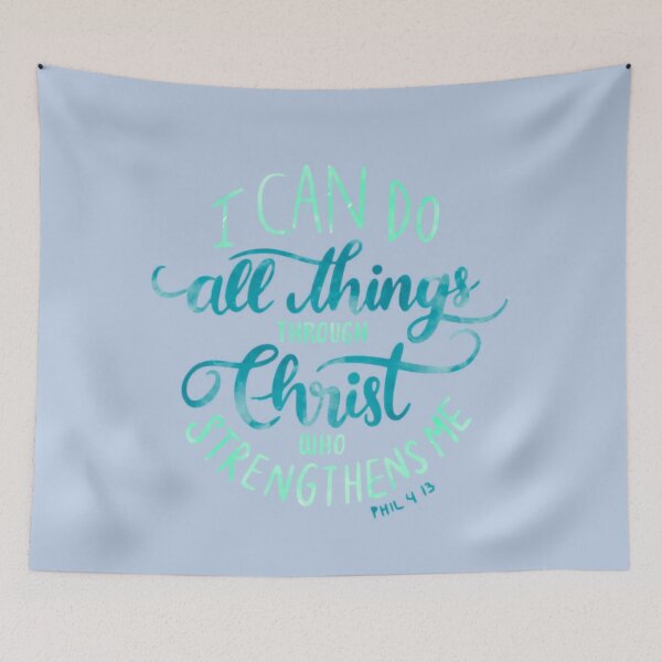 Item preview, Phil 4:13 Bible Verse designed and sold by HarrisonDesign.