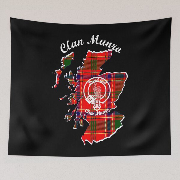Item preview, Clan Munro Scotland Map Crest designed and sold by mohartstor1.