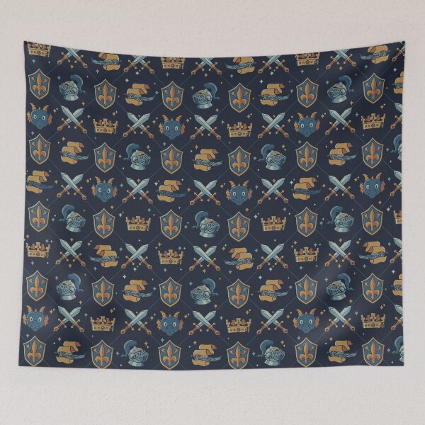 Item preview, Fantasy Knight Pattern by Tobe Fonseca designed and sold by Tobe Fonseca®.