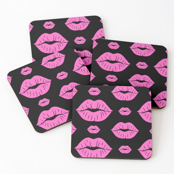 Item preview, hot pink Lips Pattern Graphic – Sexy Kiss Print, Pop Art Valentine Design, Bold Lip Illustration designed and sold by wackyartwork.