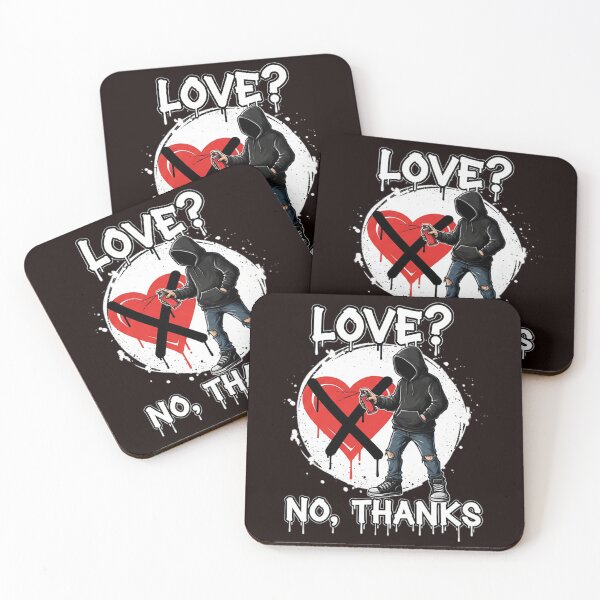 Item preview, Graffiti Artist Crossing Out Heart Illustration designed and sold by newvisionart191.