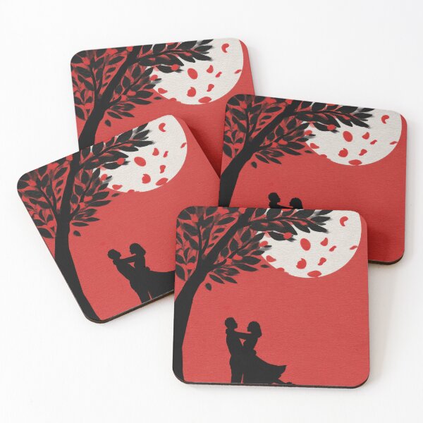 Item preview, Red Moon Ballet Silhouette Couple designed and sold by Cozirlax.