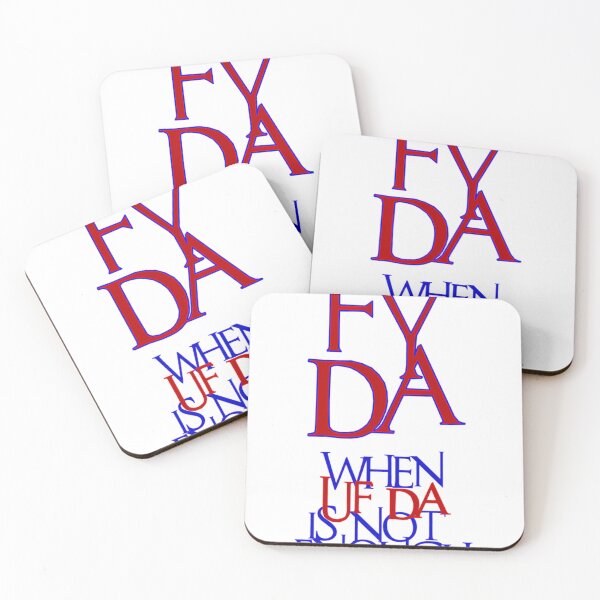 Item preview, Fy Da When Uff Da Is Not Enough Blue Outline designed and sold by StudioL1fe.