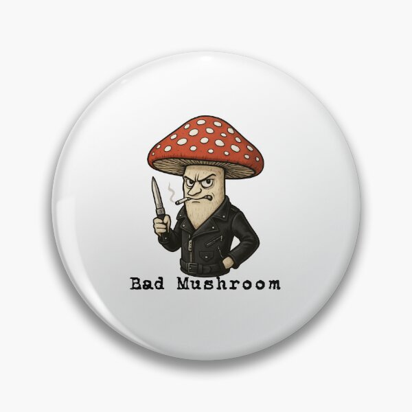 Item preview, Bad mushroom. Amanita muscaria with an attitude designed and sold by anunusualwoman.