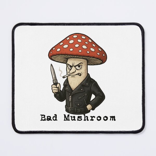 Item preview, Bad mushroom. Amanita muscaria with an attitude designed and sold by anunusualwoman.