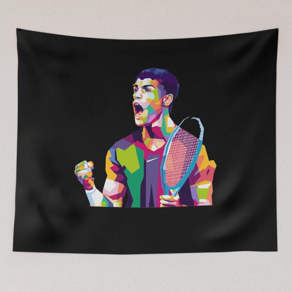 Item preview, Carlos Alcaraz Illustration  Carlos Alcaraztenniswinnerchampionsport designed and sold by n4k store.