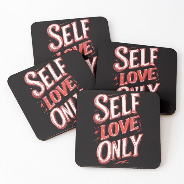 Item preview, Bold Red and White Self Love Only Typography designed and sold by newvisionart191.